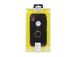 Задняя накладка iPhone X Joyroom Leon series тканевый черный