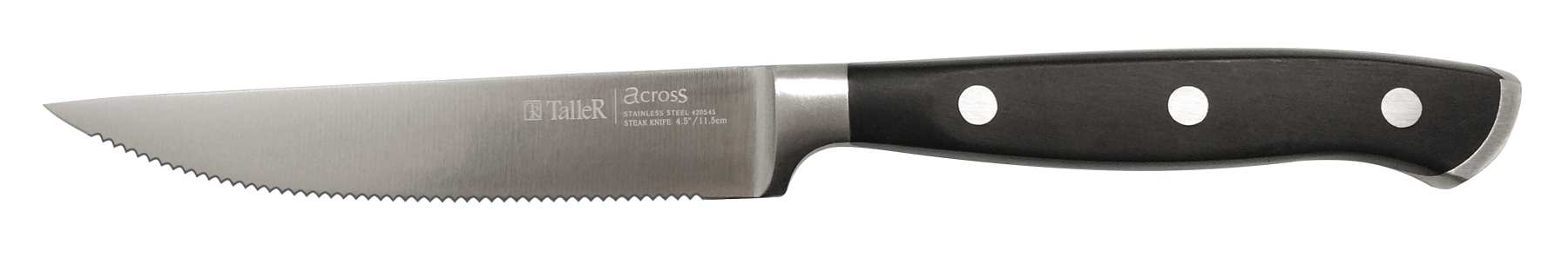 Нож для стейка 22022 TalleR, черный