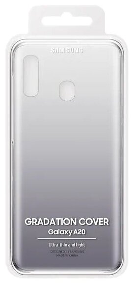 Чехол (клип-кейс) для Samsung Galaxy A20 Gradation Cover черный