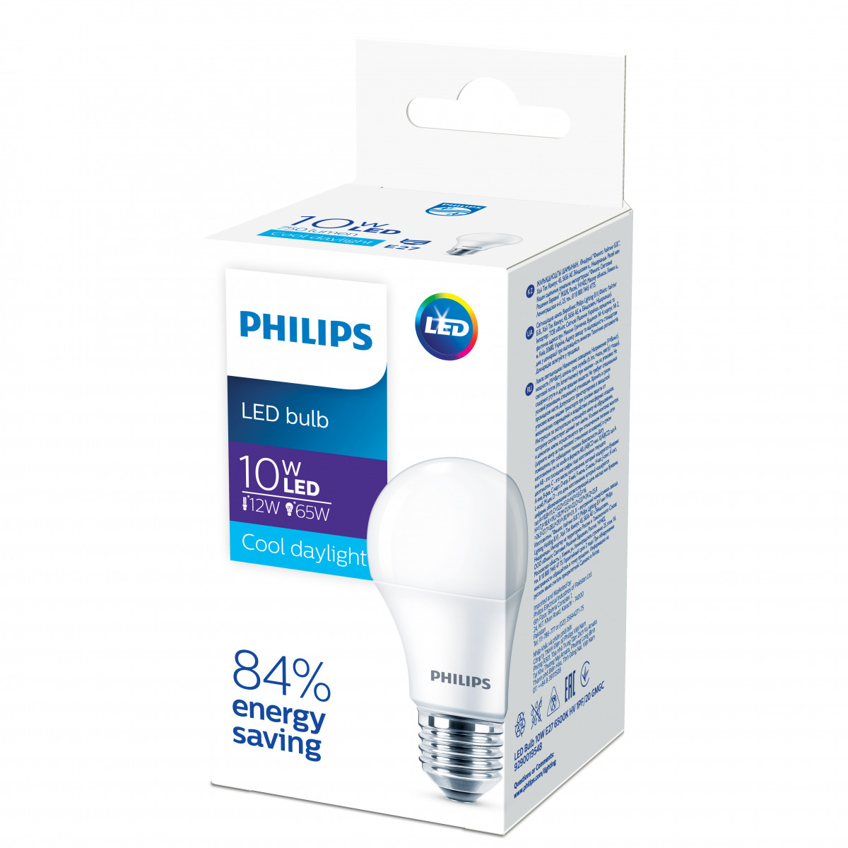 Лампа светодиодная Philips 639716 LED Bulb 10W E27 6500K