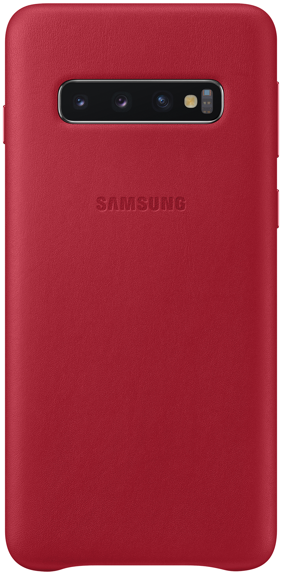 Чехол (клип-кейс) для Galaxy S10 Leather Cover красный (EF-VG973LREGRU)