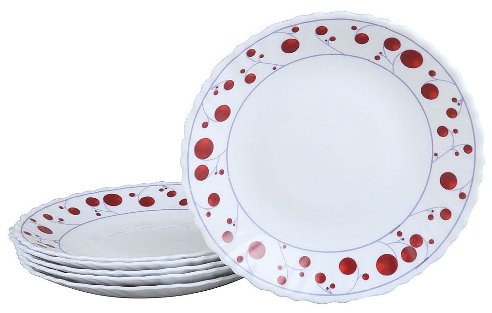 Набор плоских тарелок Rosenberg 1226-496 20 см 6 шт