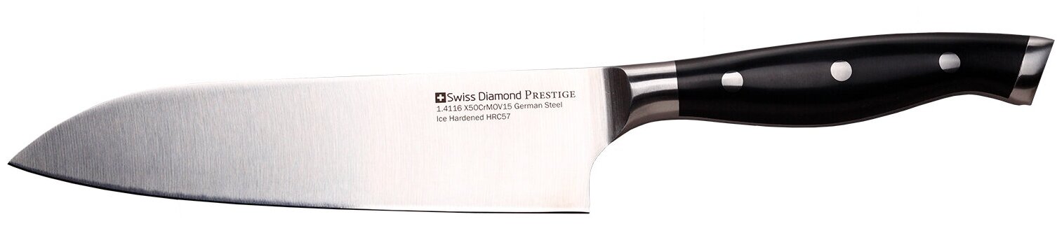 Нож сантоку Swiss Diamond SDPK04, лезвие 18 см