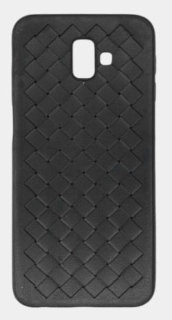 Чехол-силикон плетеный Samsung J6 (2018) черный ()