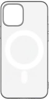 Накладка силиконовая Breaking MagSafe для iPhone 14 (Прозрачный)