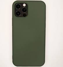 Задняя накладка iPhone 12 Pro Max Breaking Soft Touch темно-зеленый