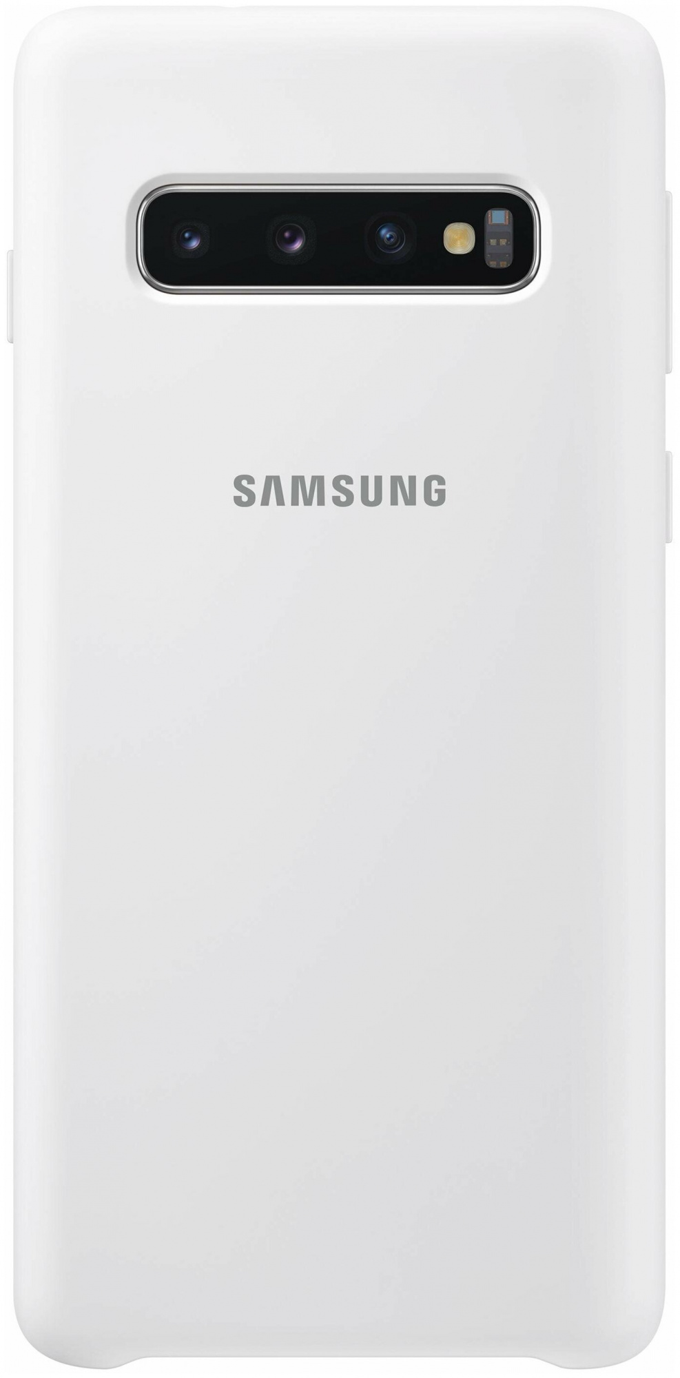 Чехол (клип-кейс) для Samsung Galaxy S10 Silicone Cover белый