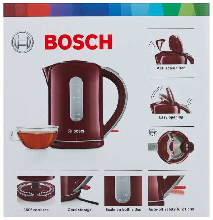 Чайник Bosch TWK 7603/7604/7607, коричневый