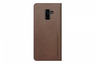 Чехол (флип-кейс) Samsung Galaxy A8+ Designed Mustang Diary коричневый