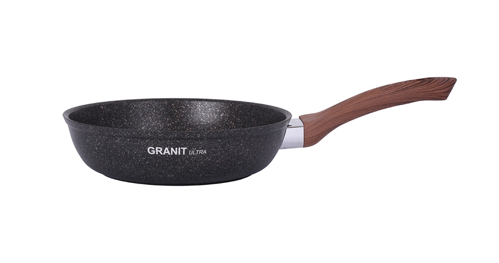 Сковорода Kukmara 280мм с ручкой, АП линия "Granit ultra" (original) сго280а, черный
