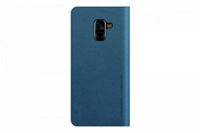 Чехол (флип-кейс) Samsung Galaxy A8+ Designed Mustang Diary синий