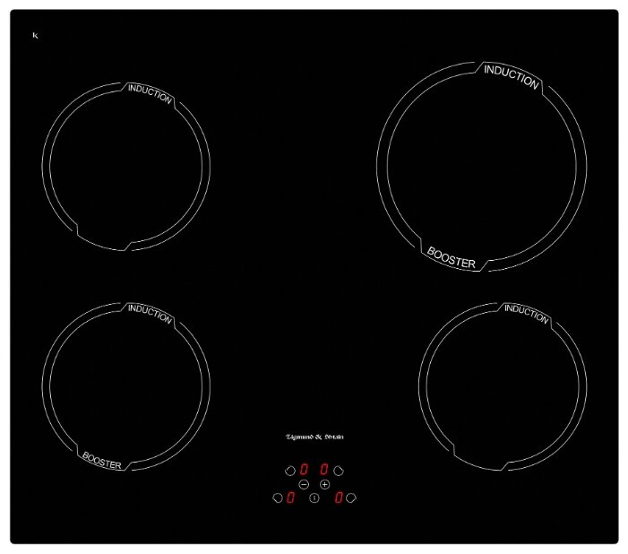 Индукционная варочная панель Zigmund & Shtain CIS 299.60 BX, черный