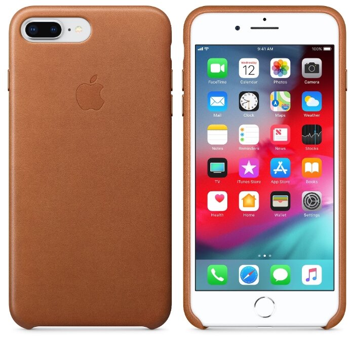 Чехол-накладка Apple кожаный для iPhone 8 Plus / 7 Plus