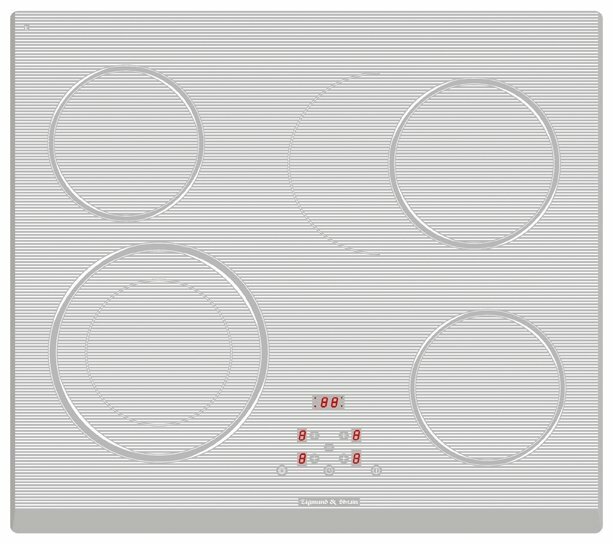 Электрическая варочная панель Zigmund & Shtain CNS 159.60 WX, белый
