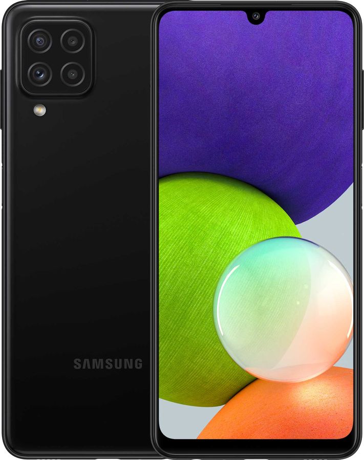 Телефон Samsung Galaxy A22 SM-A225F 128Gb черный РСТ