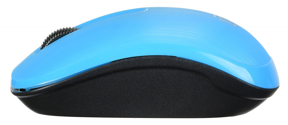 Мышь Oklick 525MW черный/голубой оптическая (1000dpi) беспроводная USB для ноутбука (3but)