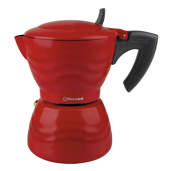 Кофеварка гейзерная Rondell 844-RDA Fiero 6 чашек, красный