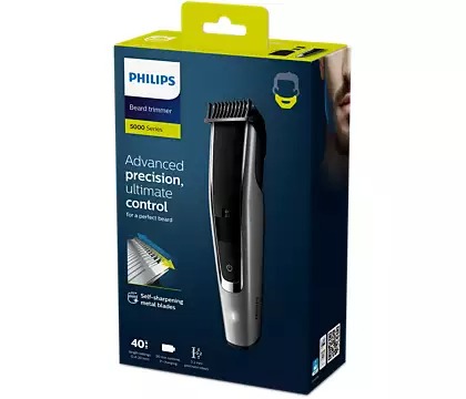 Триммер для стрижки бороды Philips BT5502/15, серый