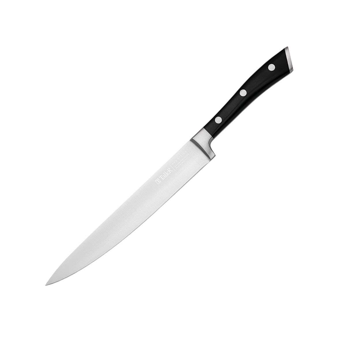 Нож для нарезки Taller 22302, черный/серебристый