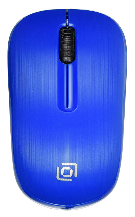 Мышь Oklick 525MW черный/синий оптическая (1000dpi) беспроводная USB для ноутбука (3but)