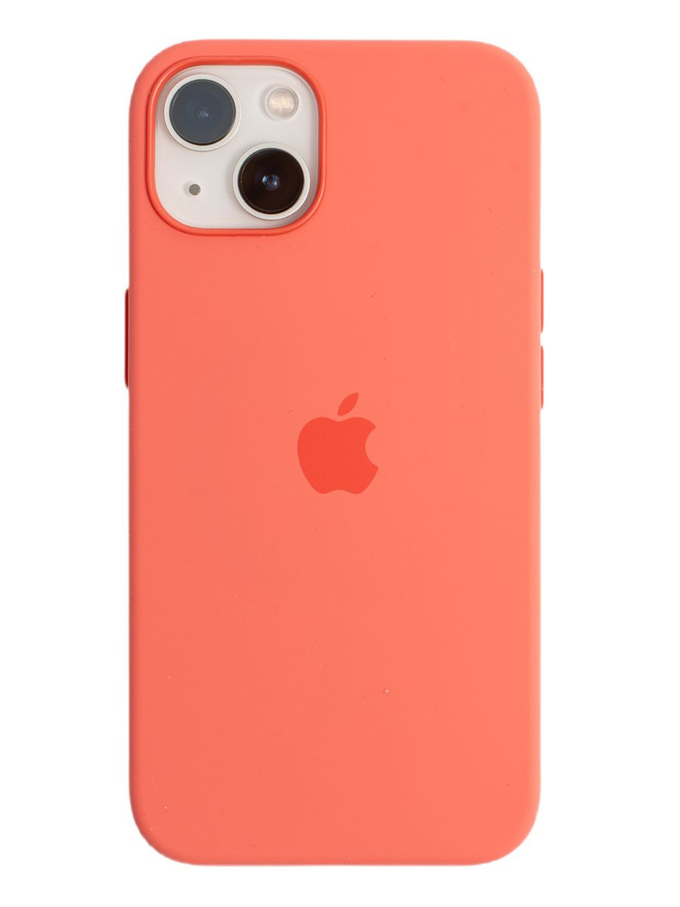Чехол-силикон silicone case аналог для iPhone 13 Pro (6.1) морковный