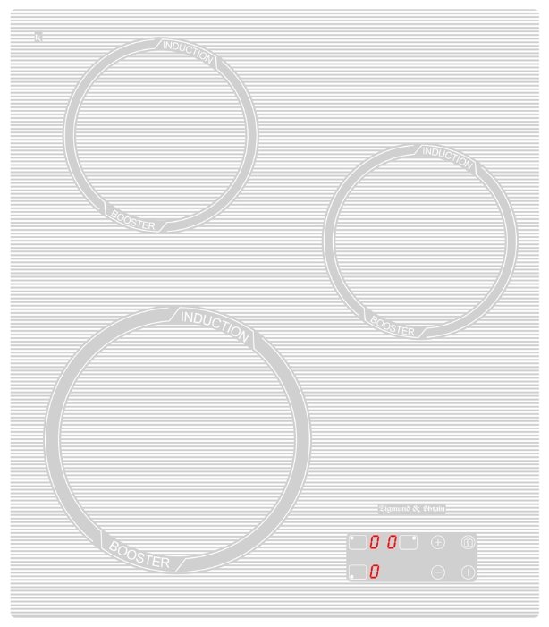 Индукционная варочная панель Zigmund & Shtain CIS 029.45 WX, белый