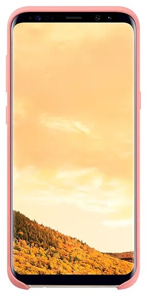 Чехол-накладка Clear Cover розовый/прозрачный Samsung Galaxy S8+