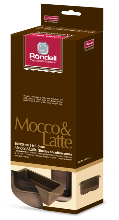 Форма для выпечки Rondell Mocco&Latte RDF-441, 20х10х6.5 см
