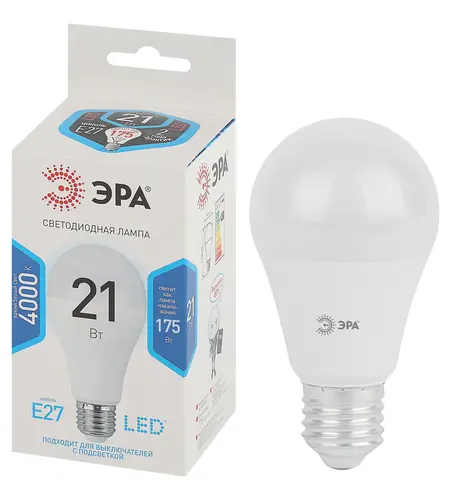 Лампа светодиодная  ЭРА LED A65-21W-840-E27