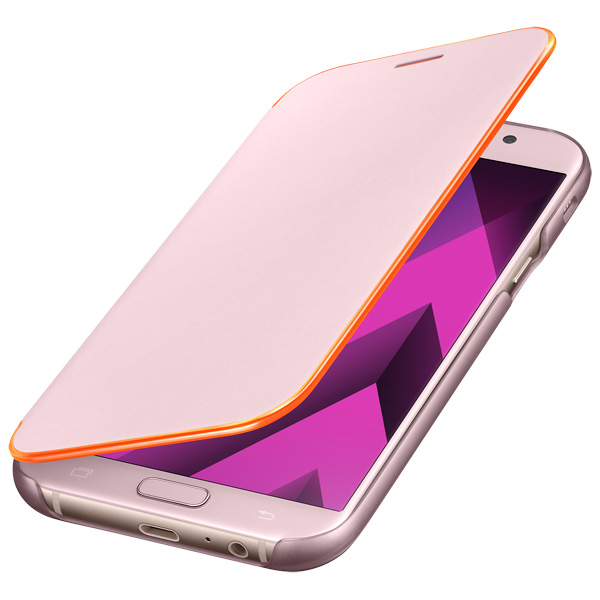 Чехол (флип-кейс) для Samsung Galaxy A7 (2017) Neon Flip Cover розовый