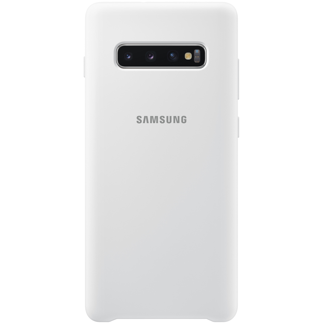 Чехол (клип-кейс) для Samsung Galaxy S10+ Silicone Cover белый