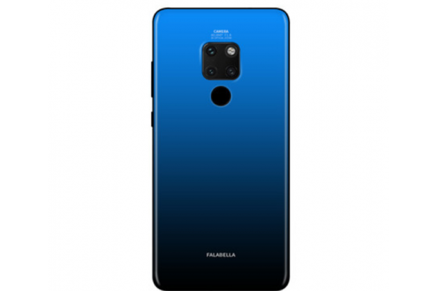 Задняя накладка Huawei Mate 20 Pro текстиль синий