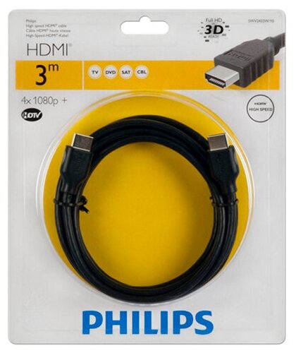 Кабель Philips HDMI - HDMI (SWV2432(3/4)W/10)
