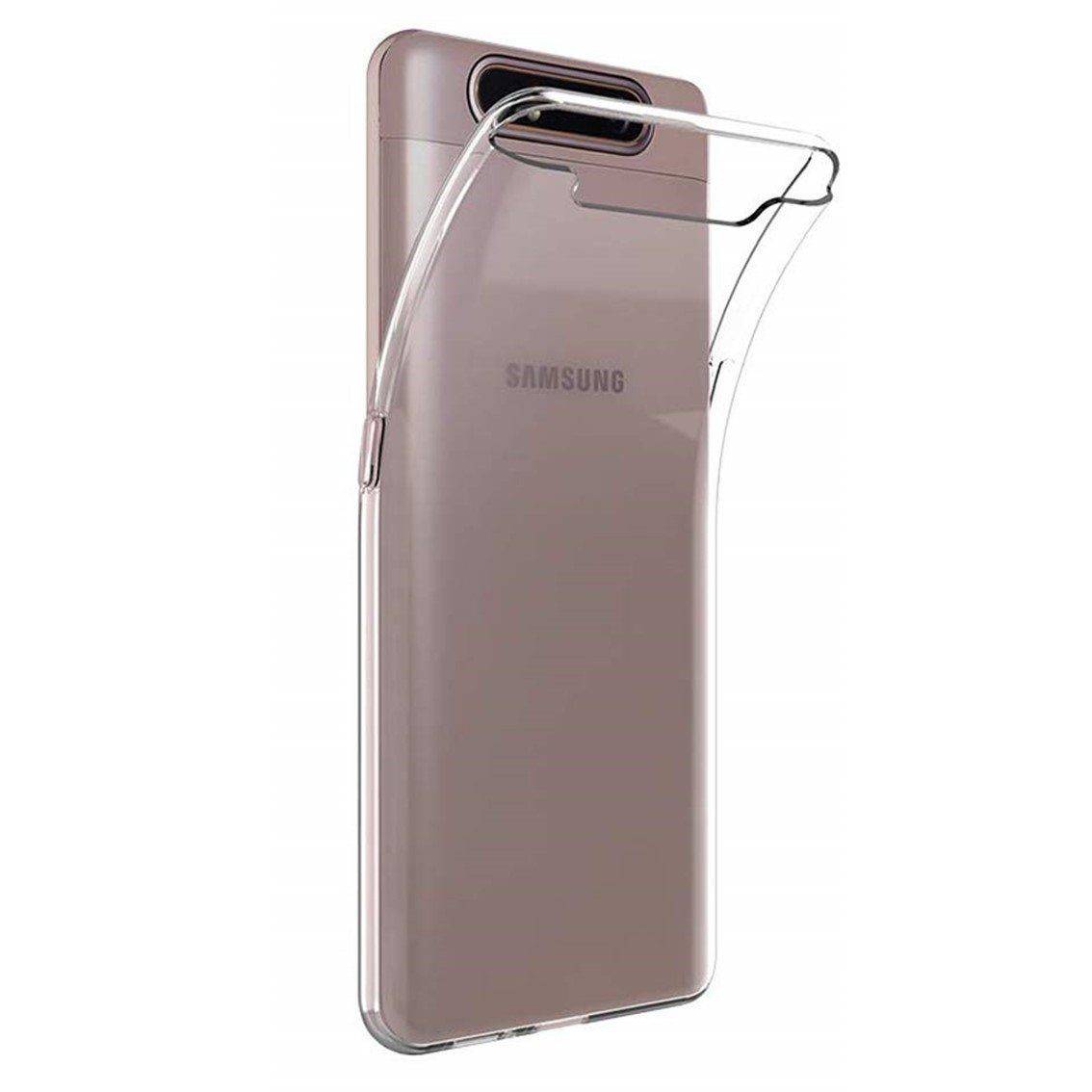 Силикон Прозрачный 0.5 мм Samsung A80 2019 белый